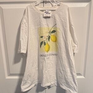 Paper Heart Amalfi Coast Lemon Graphic Tee - White